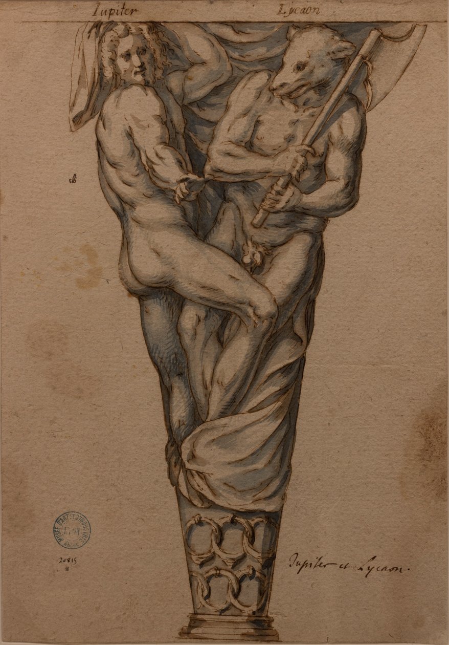 Jupiter et Lycaon af Hugues Sambin