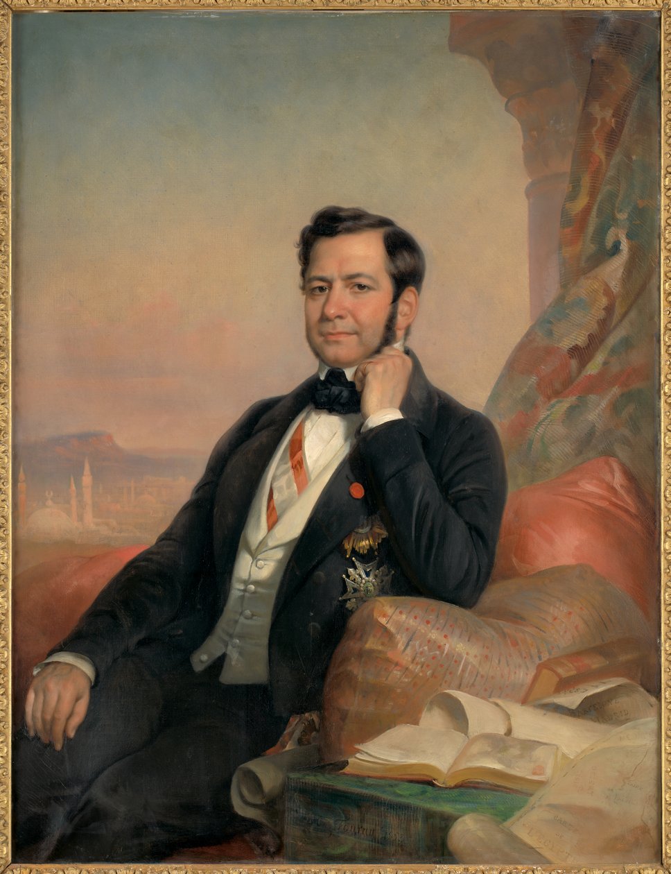 Portræt af Ferdinand de Lesseps af Hugues Foureau