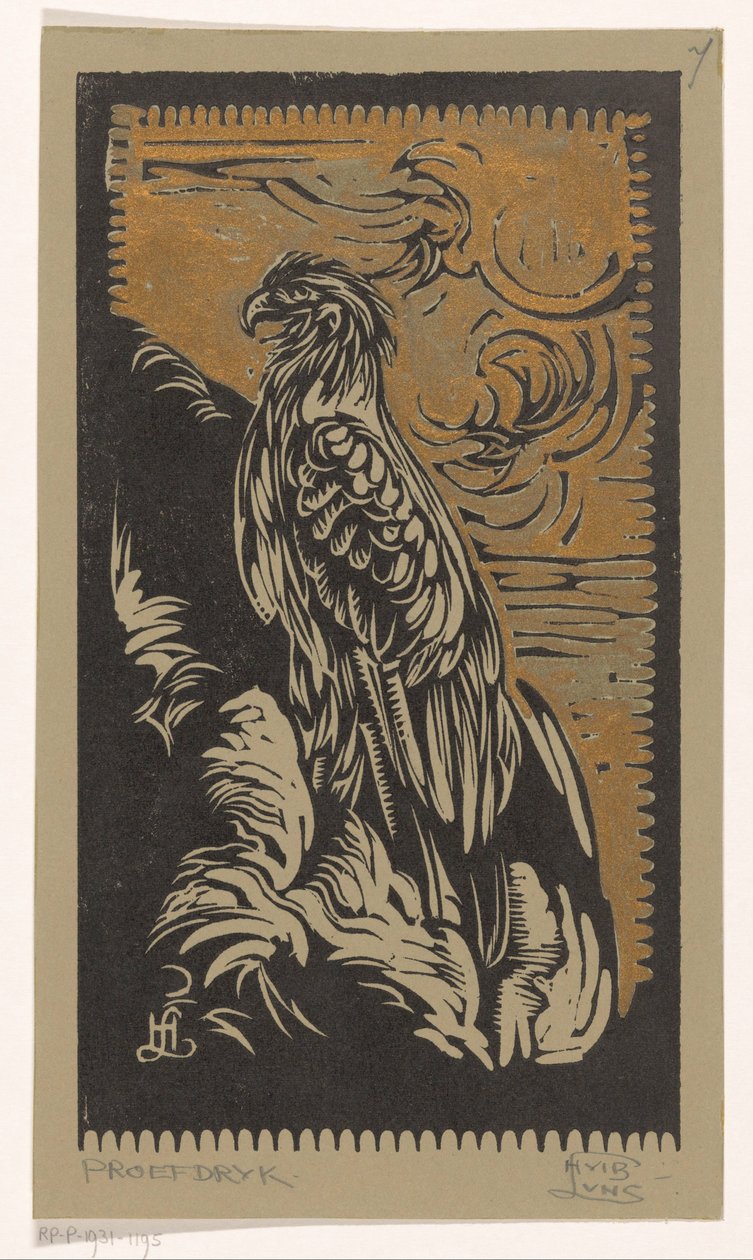 Ørn af Huib Luns (signed by artist)