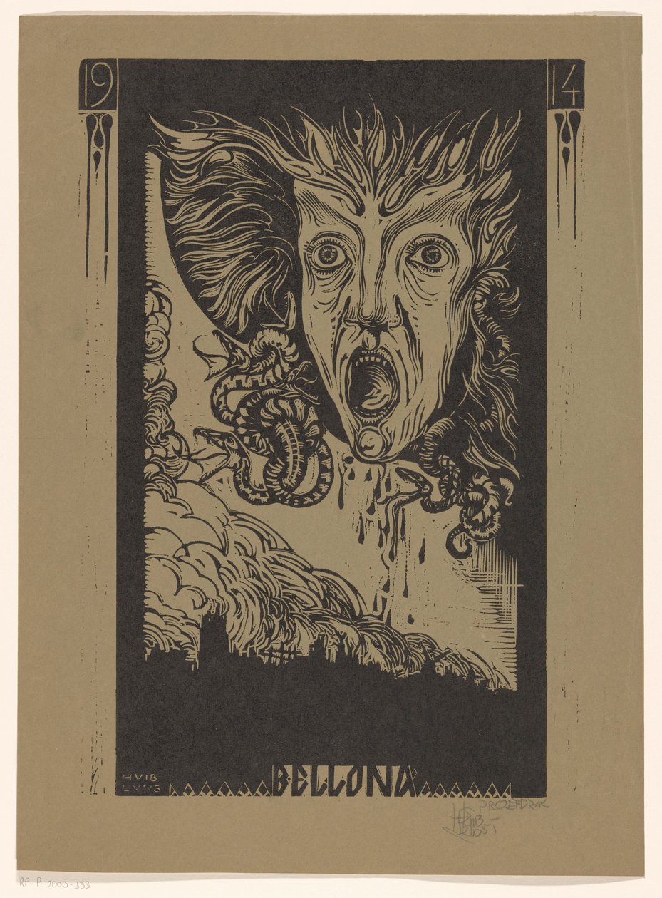 Bellona (titel på objekt) af Huib Luns (signed by artist)