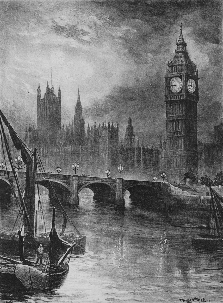Parlamentshuset, 1890 af Hume Nisbet