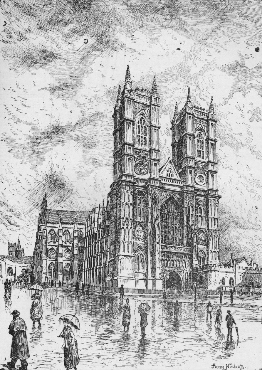 Westminster Abbey, 1890 af Hume Nisbet