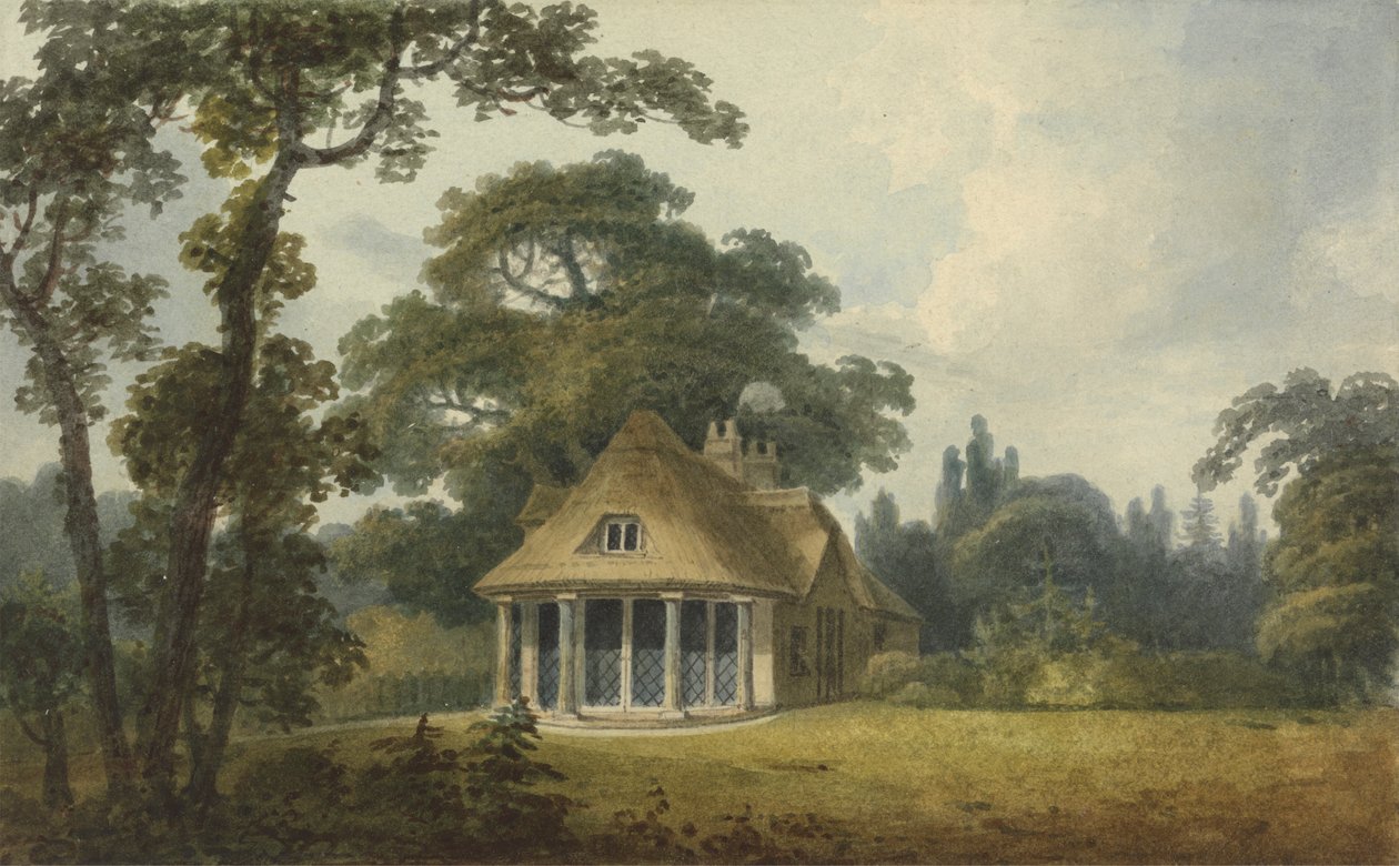 Et sommerhus med sprossevinduer i fuld længde af Humphrey Repton