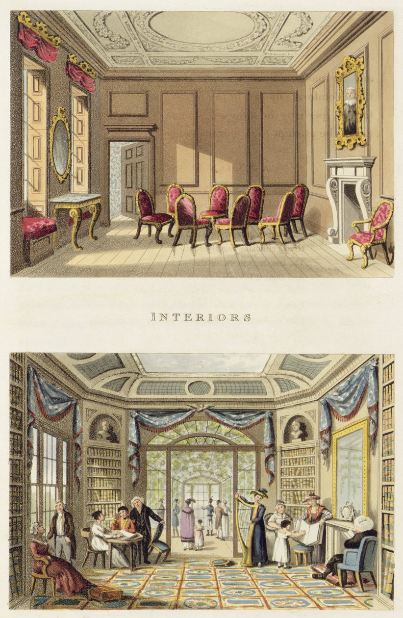 Interiør: The Old Cedar Parlor og The Modern Living Room, fra 