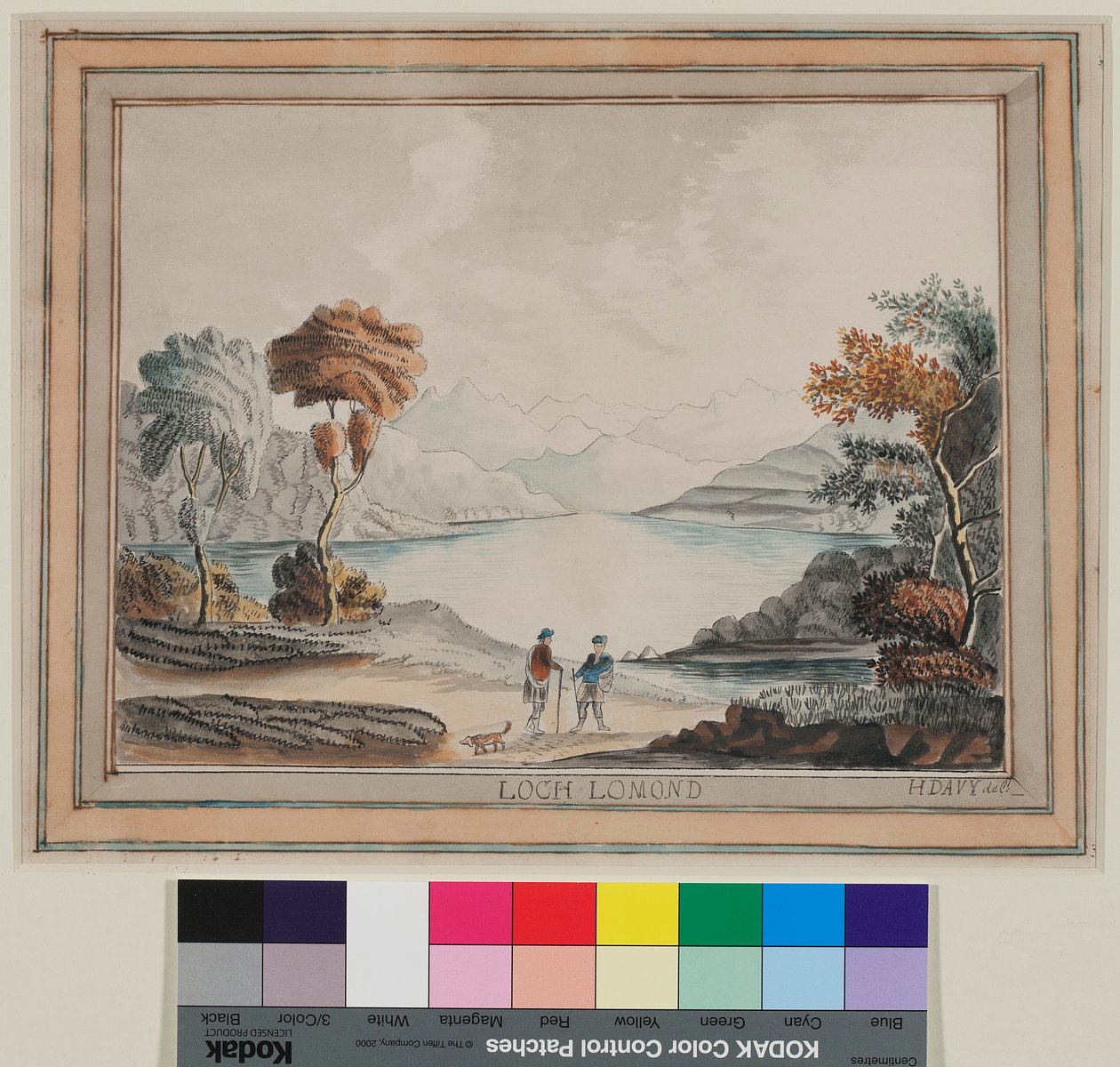 Loch Lomond No.2 (akvarel på papir) af Humphry Davy
