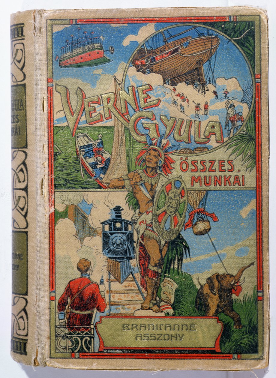 Forside af Mistress Branican af Jules Verne (1828-1905), begyndelsen af det 20. århundrede af Hungarian School