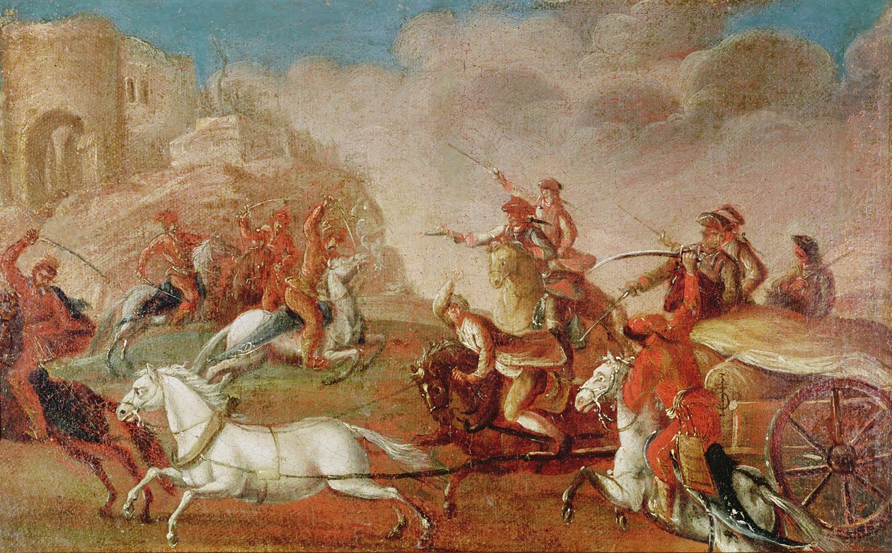 Kuruc-oprøret i Ungarn mod Habsburgerne 1703-11 af Hungarian School