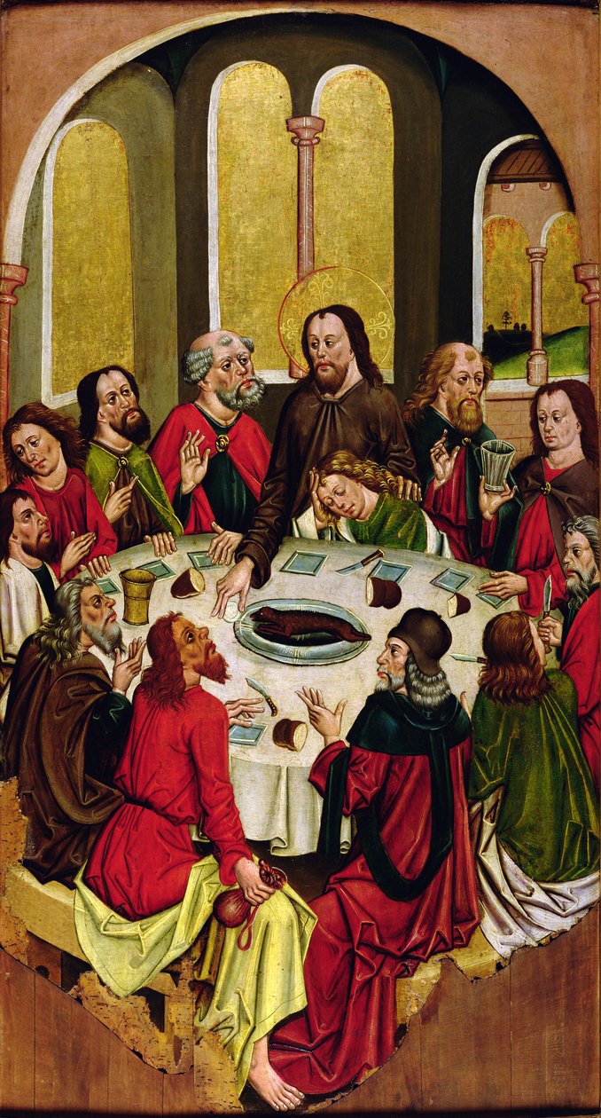 Den sidste nadver, Turocbela, 1480-90 af Hungarian School