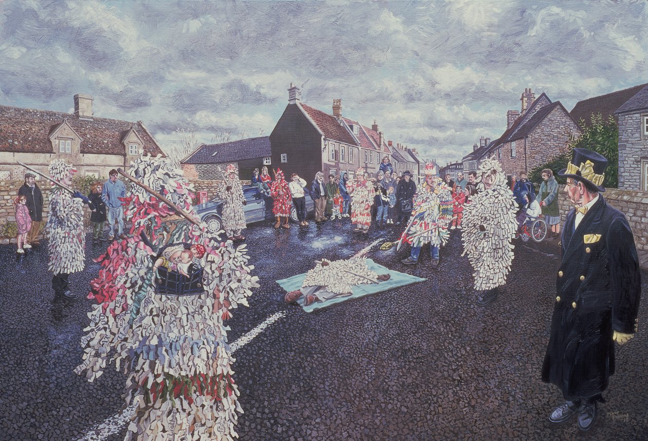 Boxing Day Mummers, Marshfield, 1998 (se også 107623) af Huw S. Parsons