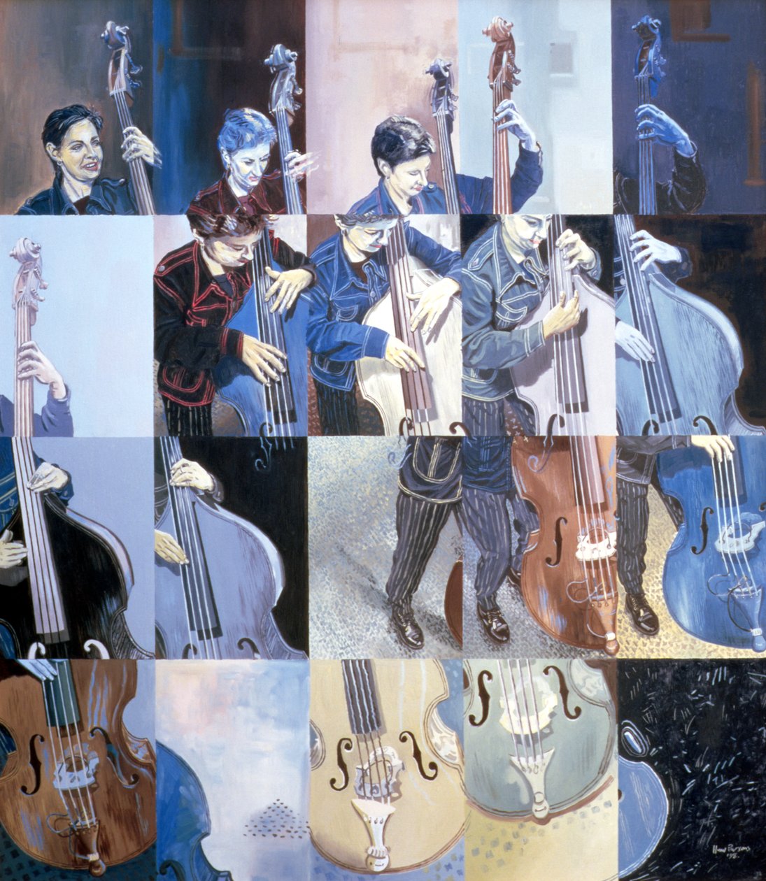 Paula Gardiner, jazzbassist, 1998 af Huw S. Parsons