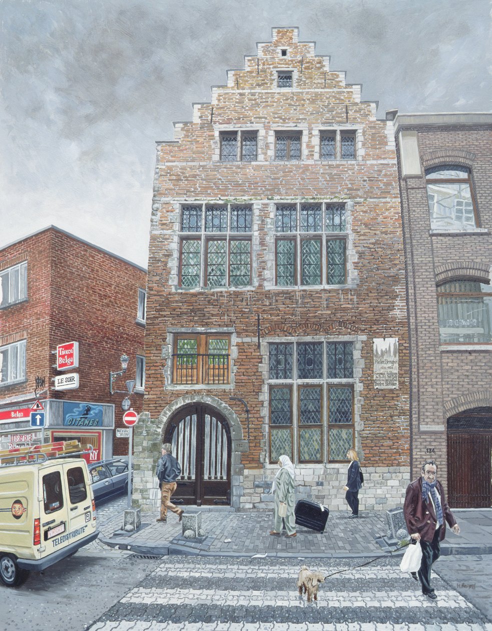 Pieter Brueghels House i Bruxelles, 1996 af Huw S. Parsons