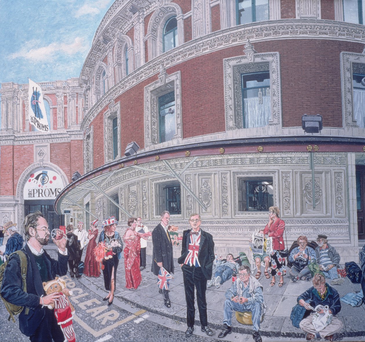 Promenaders at The Last Night, Royal Albert Hall, detaljer af Huw S. Parsons
