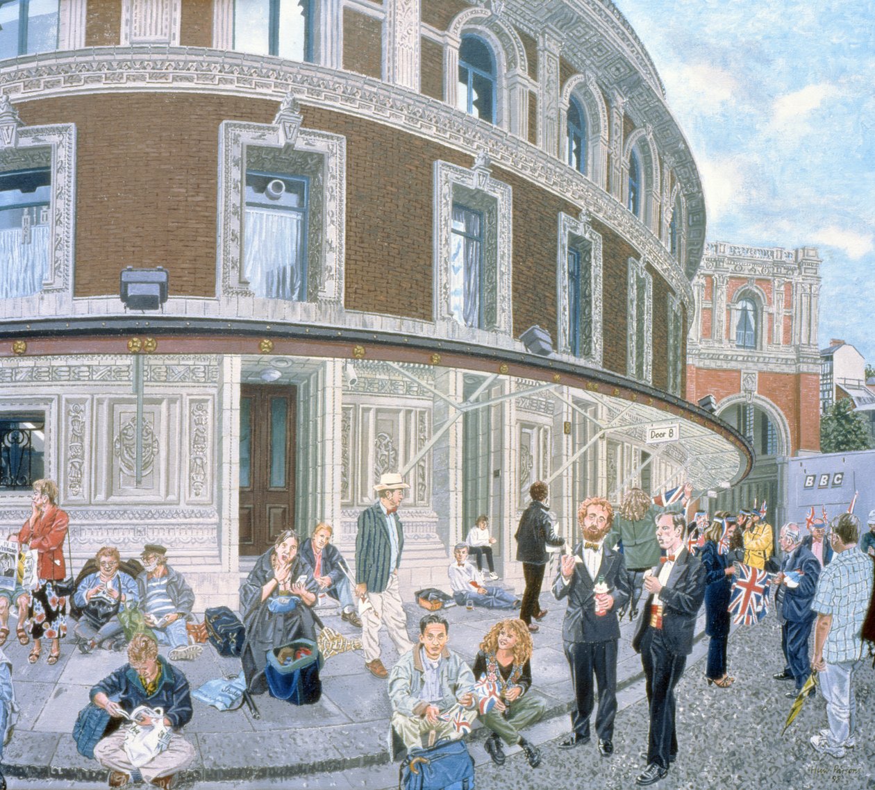 Promenaders at The Last Night, Royal Albert Hall, detaljer af Huw S. Parsons