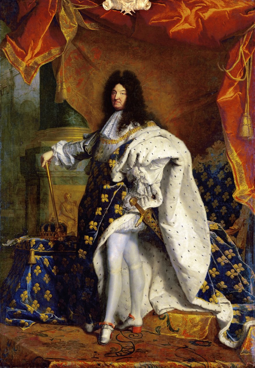 Louis XIV i kongelig dragt, 1701 af Hyacinthe Francois Rigaud