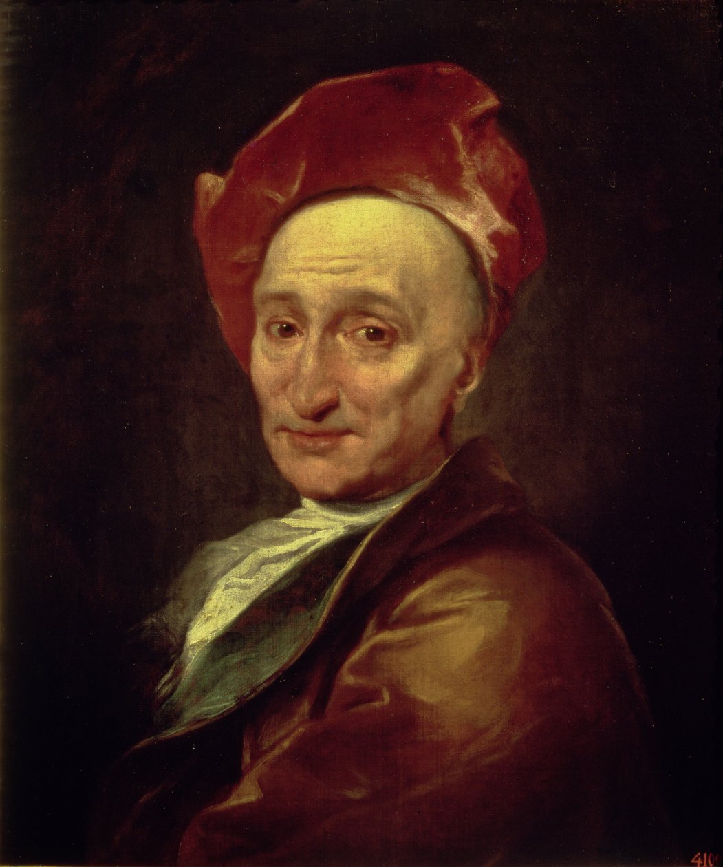 Portræt af Bernard Le Bovier, sieur de Fontenelle (1657-1757) af Hyacinthe Francois Rigaud