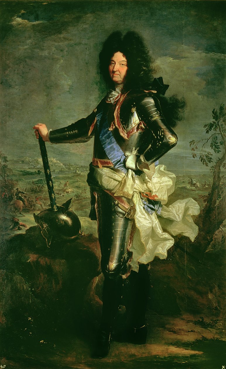 Portræt af Ludvig XIV (1638-1715) af Hyacinthe Francois Rigaud