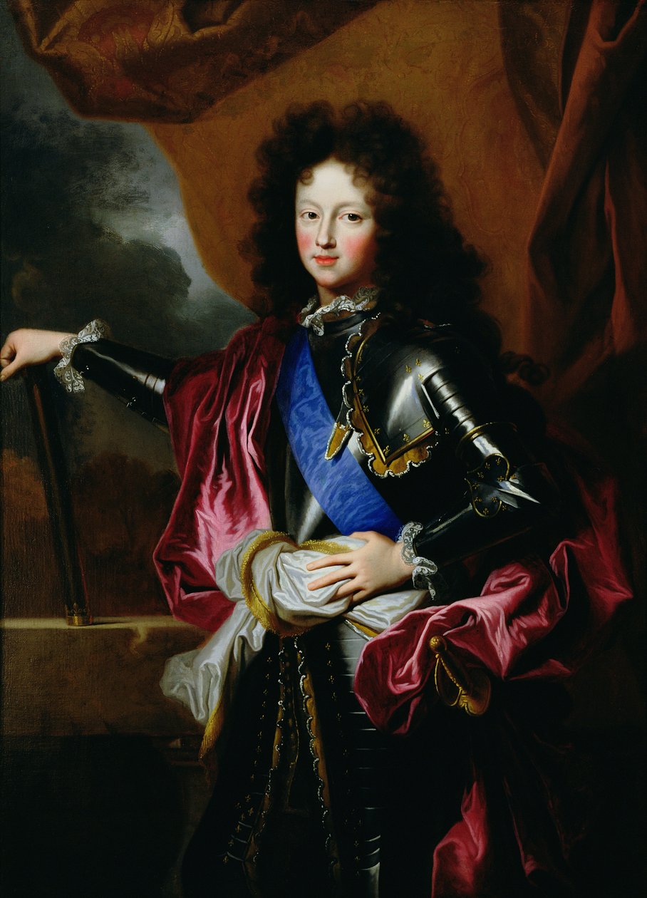 Portræt af Ludvig af Frankrig (1682-1712) hertug af Bourgogne, ca. 1697 af Hyacinthe Francois Rigaud
