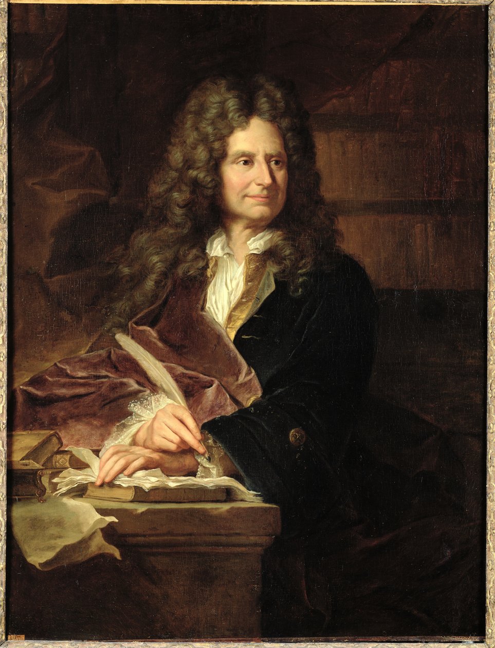 Nicolas Boileau (1636-1711) efter 1704 af Hyacinthe Francois Rigaud