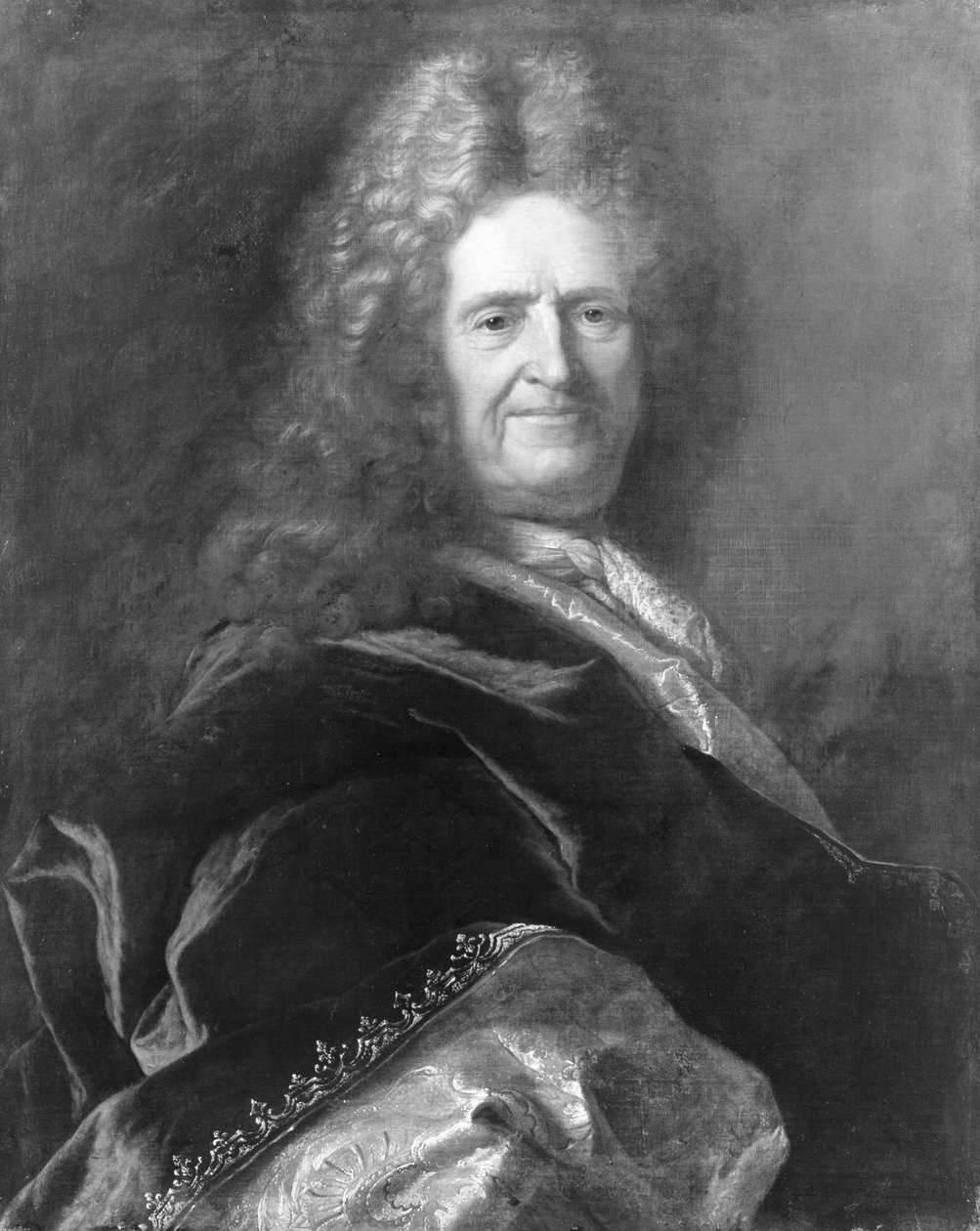 Portræt af en mand af Hyacinthe Francois Rigaud