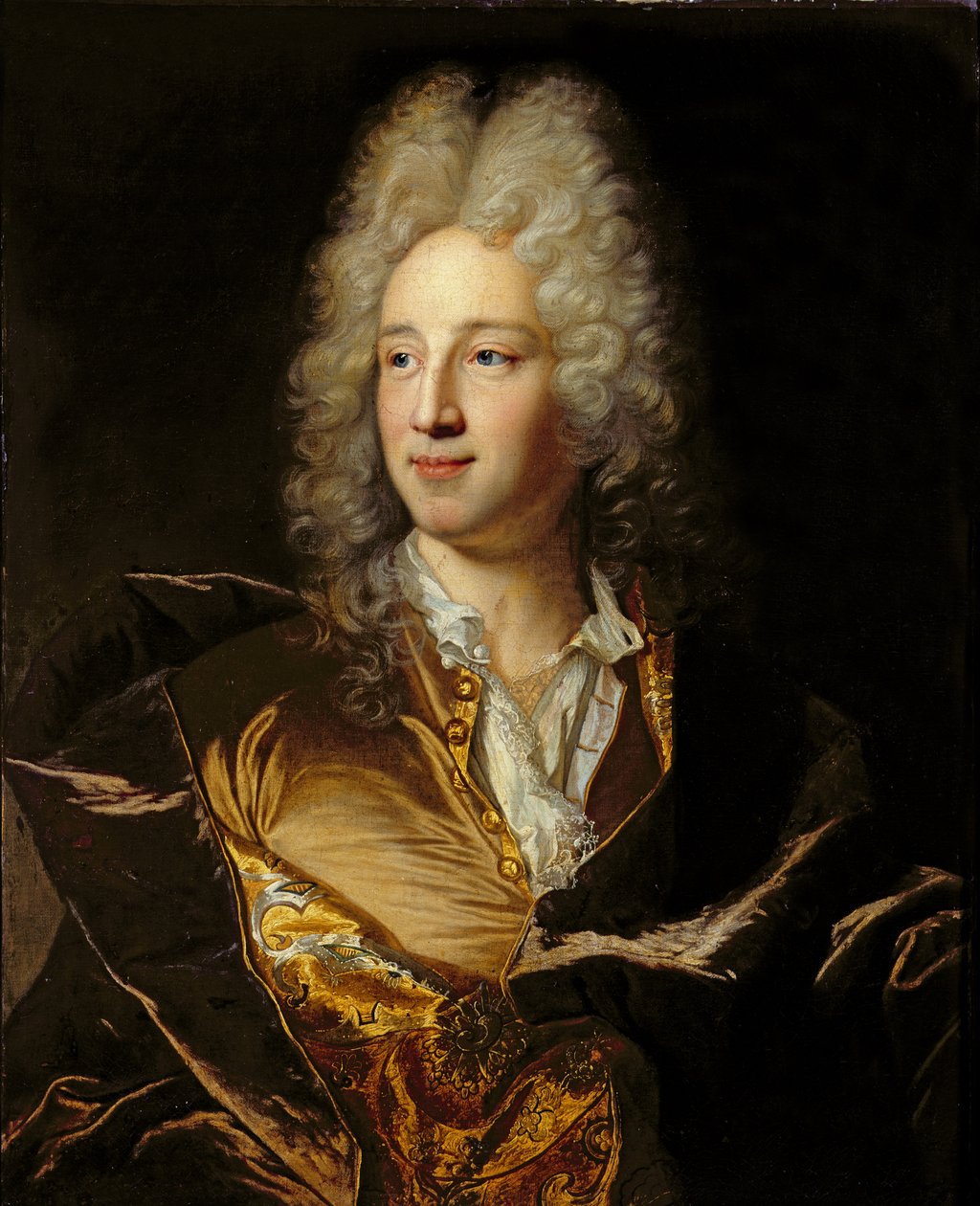 Portræt formodes at være Louis-Alexandre de Bourbon (1678-1737) Duc de Damville af Hyacinthe Francois Rigaud
