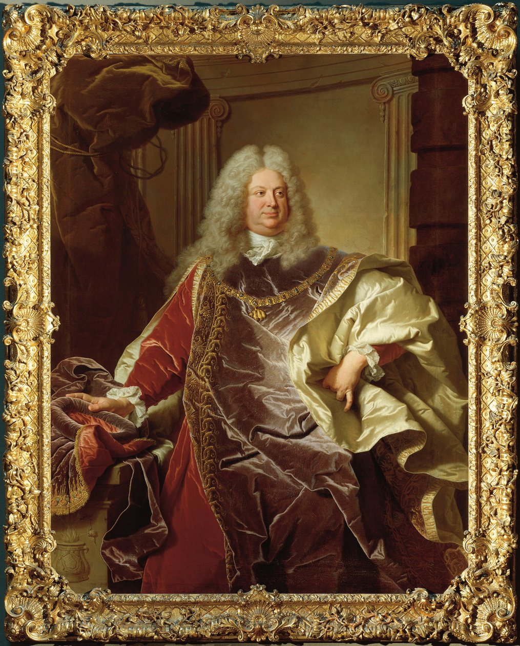 Østrig, Wien, Portræt af Philipp Ludwig Wenzel greve af Sinzendorf (Wien af Hyacinthe Francois Rigaud