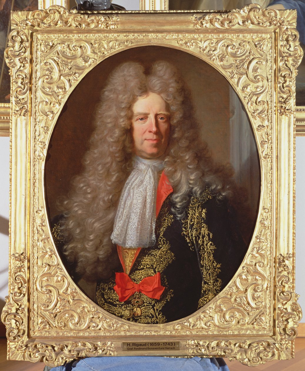 Grev Ferdinand Bonaventura Harrach (1636-1706), oversteward for kong Leopold I af Ungarn (1640-1705), 1698 af Hyacinthe Francois Rigaud