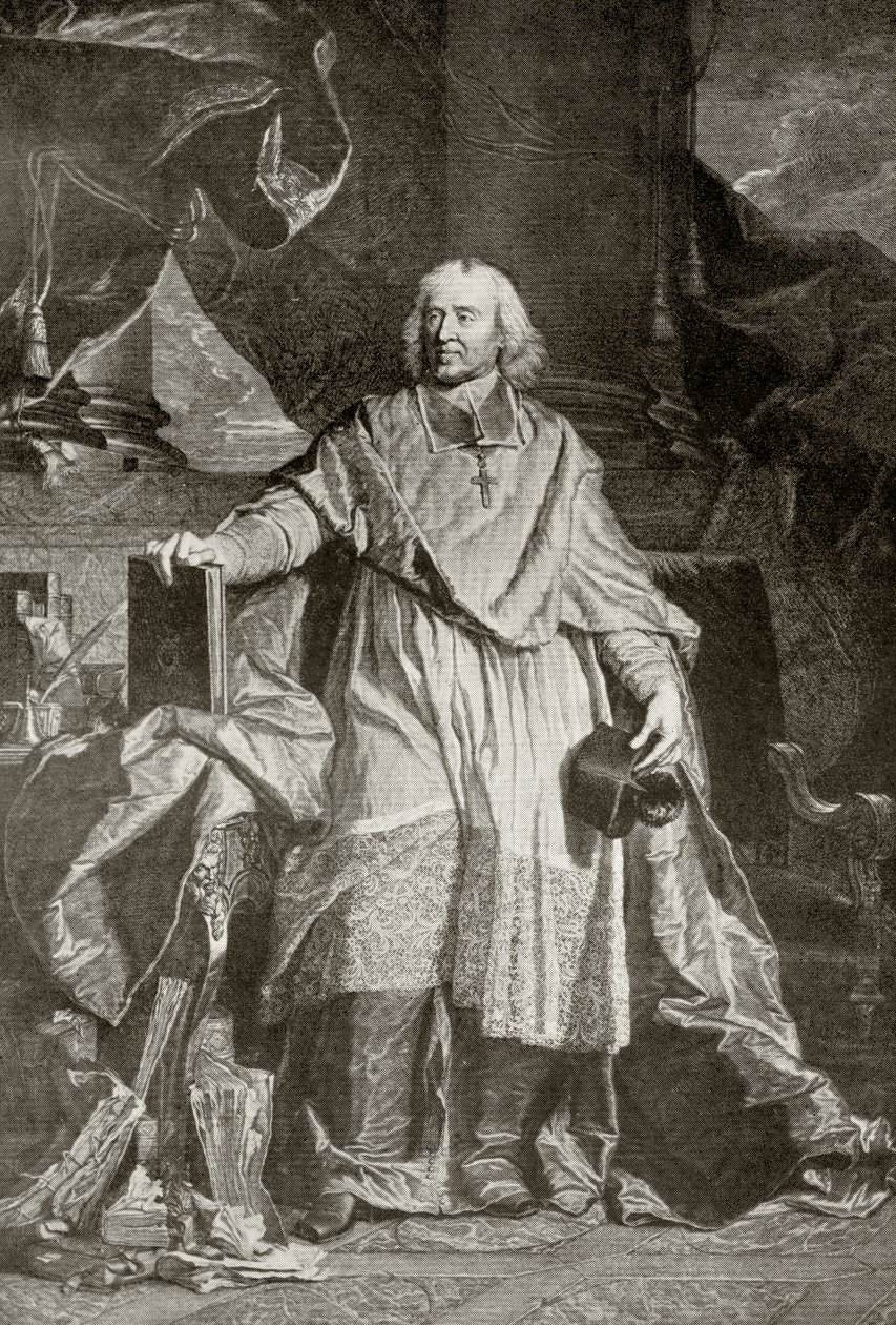 Jacques Benigne Bossuet, graveret af Pierre Imbert Drevet, fra 