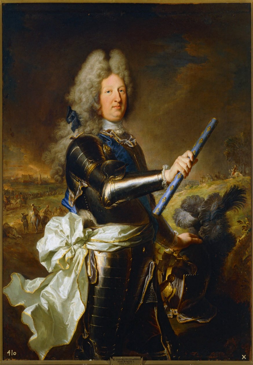 Louis de France, Grand Dauphin, far til kong Filip V af Spanien ... (maleri på lærred) af Hyacinthe Francois Rigaud