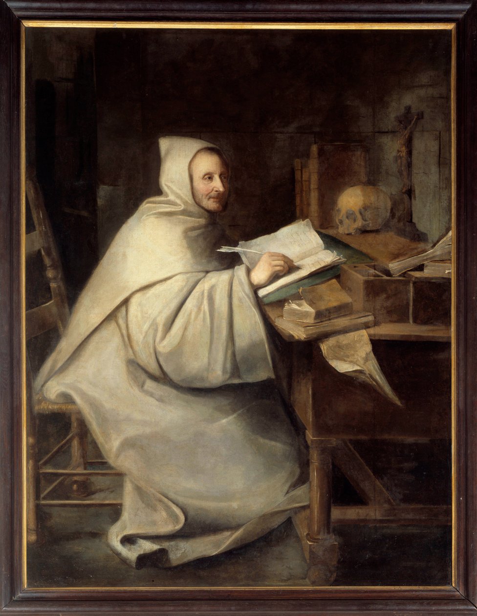 Portræt i fuld længde af Armand Jean Le Bouthillier de Rance, abbed af La Trappe (1626 - 1700). Maleri af Hyacinthe Rigaud (1659-1743) af Hyacinthe Francois Rigaud