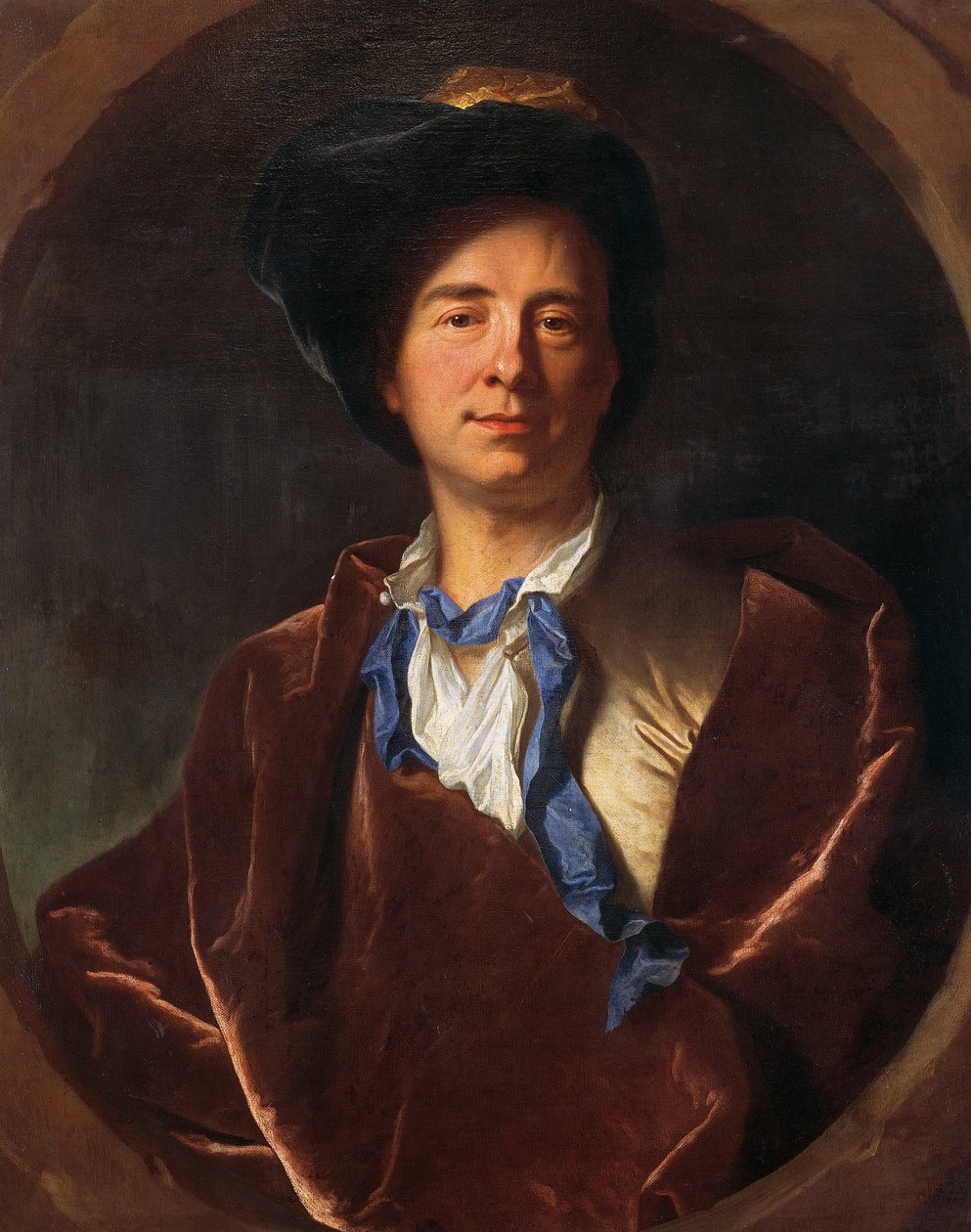 Portræt af Bernard Le Bovier de Fontenelle (Rouen af Hyacinthe Francois Rigaud