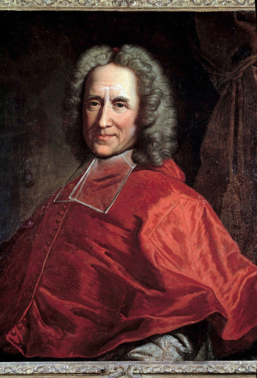 Portræt af kardinal Guillaume Dubois, Archveque of Cambrai (1656-1723) Maleri af Hyacinthe Rigaud (1659-1743). 1700-tallet. Brives. Musee Labenche - Portræt af kardinal Guillaume Dubois, ærkebiskop af Cambrai (1656-1723). Maleri af Hyacinthe Rig af Hyacinthe Francois Rigaud