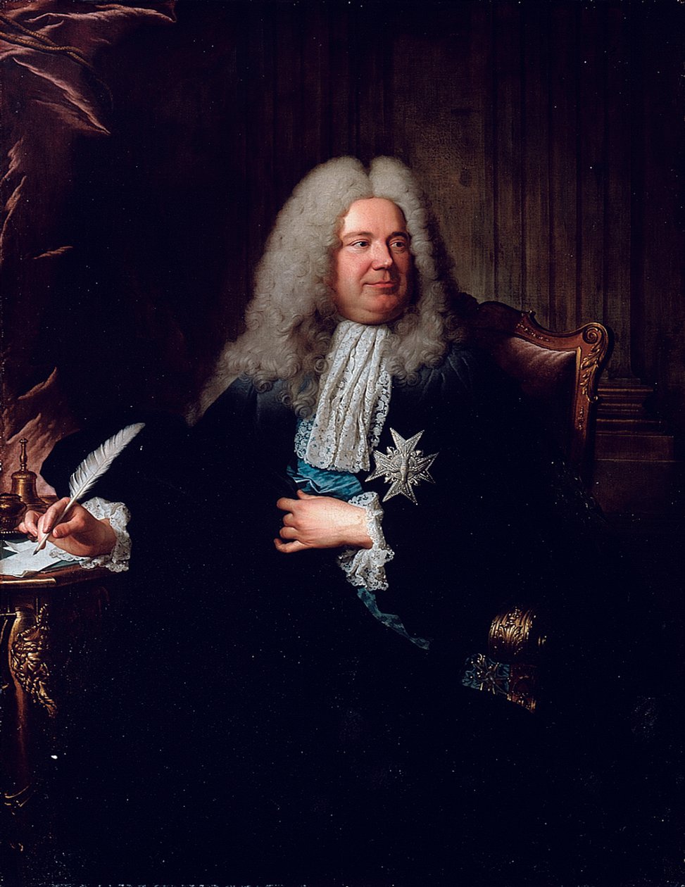 Portræt af Charles-Gaspard Dodun, markis af Herbault af Hyacinthe Francois Rigaud