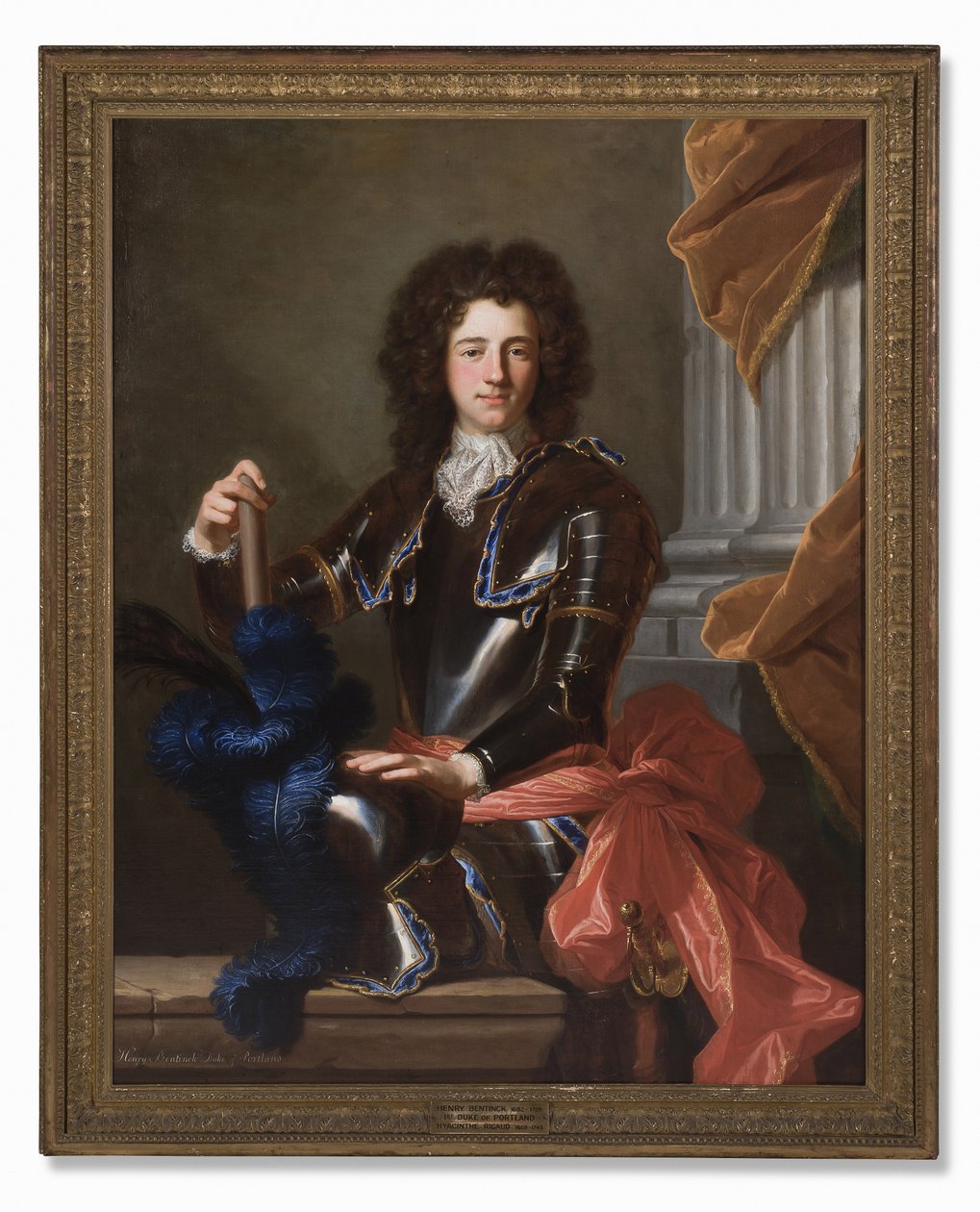 Portræt af Henry Bentinck, senere 1. hertug af Portland, 1699 af Hyacinthe Francois Rigaud