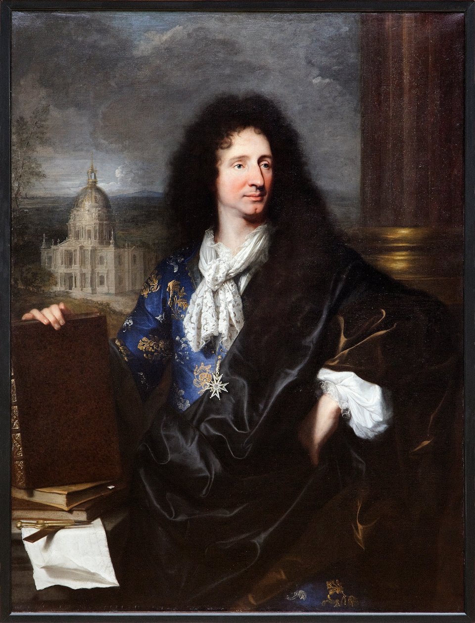 Portræt af Jules Hardouin Mansart (olie på lærred) af Hyacinthe Francois Rigaud