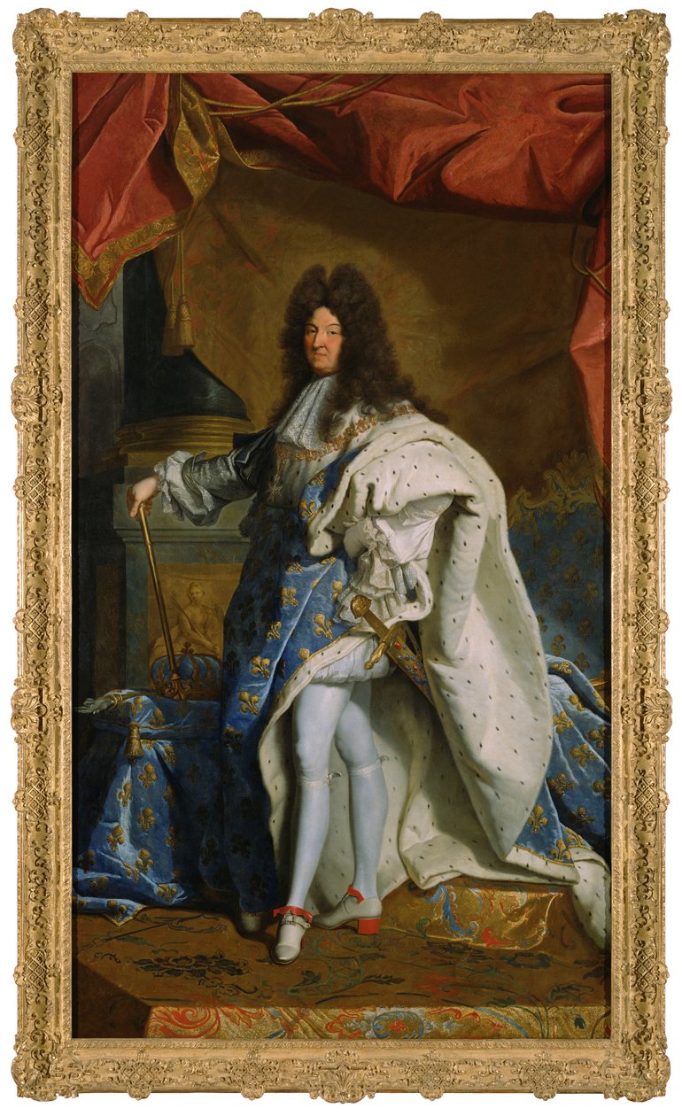 Portræt af Ludvig XIV, ca. 1701 af Hyacinthe Francois Rigaud