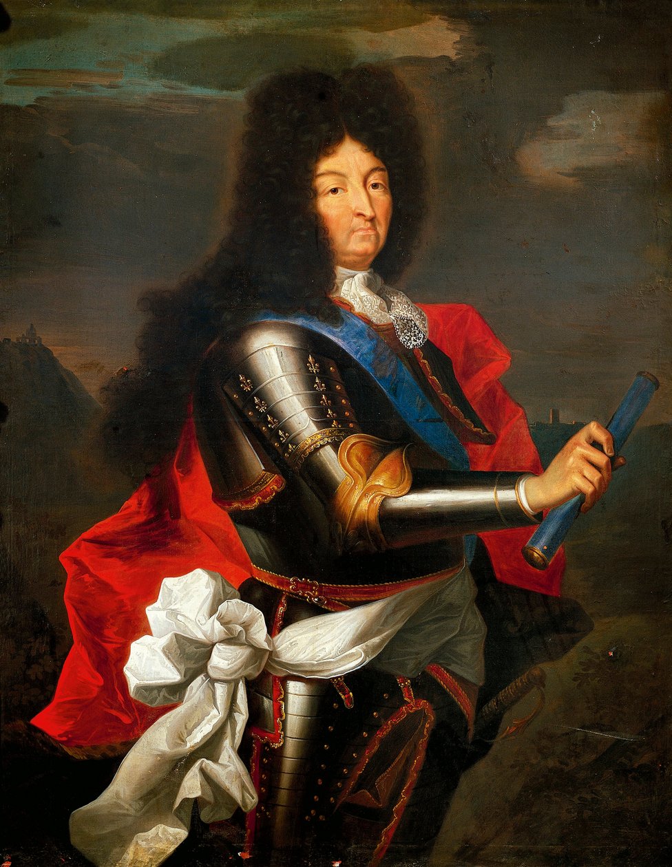 Portræt af Louis XIV af Frankrig (olie på lærred) af Hyacinthe Francois Rigaud