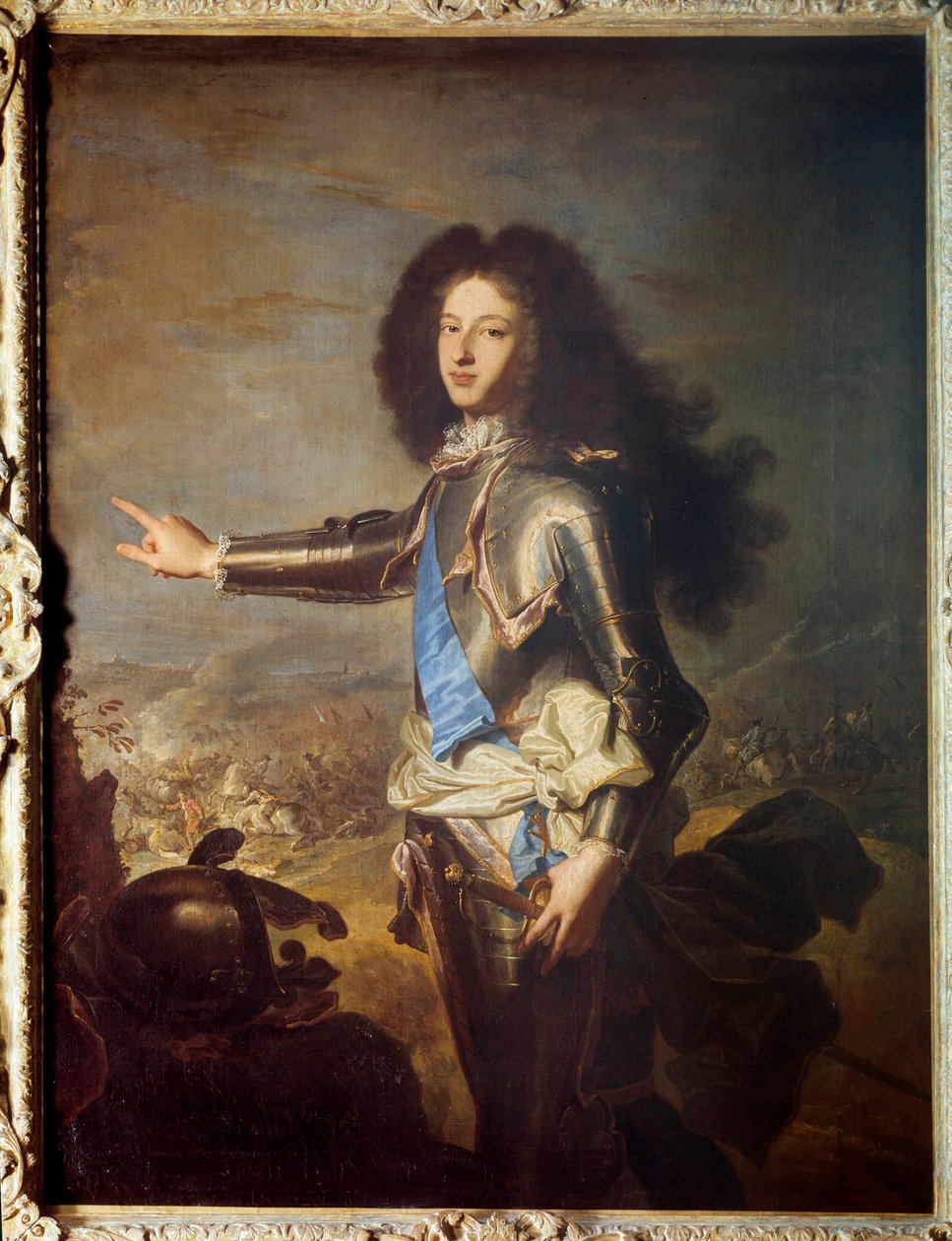 Portræt af Ludvig af Frankrig (1682-1712) Hertug af Bourgogne, far til Ludvig XV. Maleri af Hyacinthe Rigaud (1659-1743). 1700-tallet. Svag. 1,29 x 0,98 m. af Hyacinthe Francois Rigaud