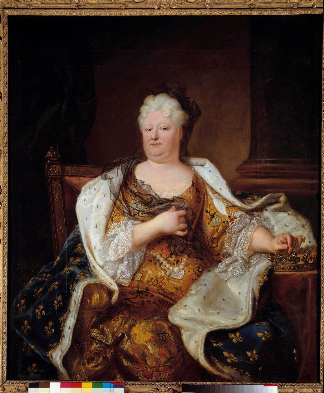 Portrait of Princess Palatine Charlotte Elisabeth de Bavieredani af Hyacinthe Francois Rigaud