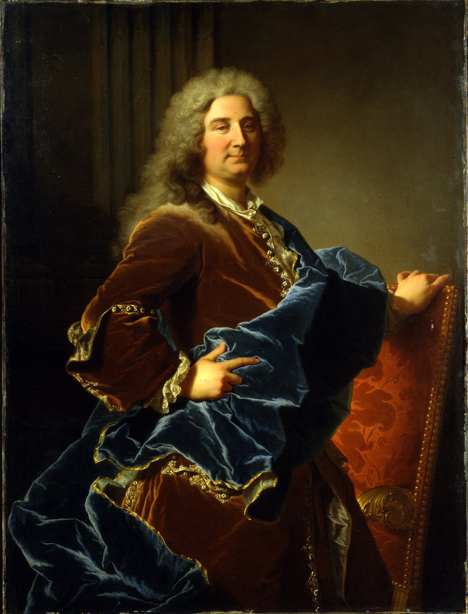 Portræt af markisen Jean-Octave de Villars af Hyacinthe Francois Rigaud