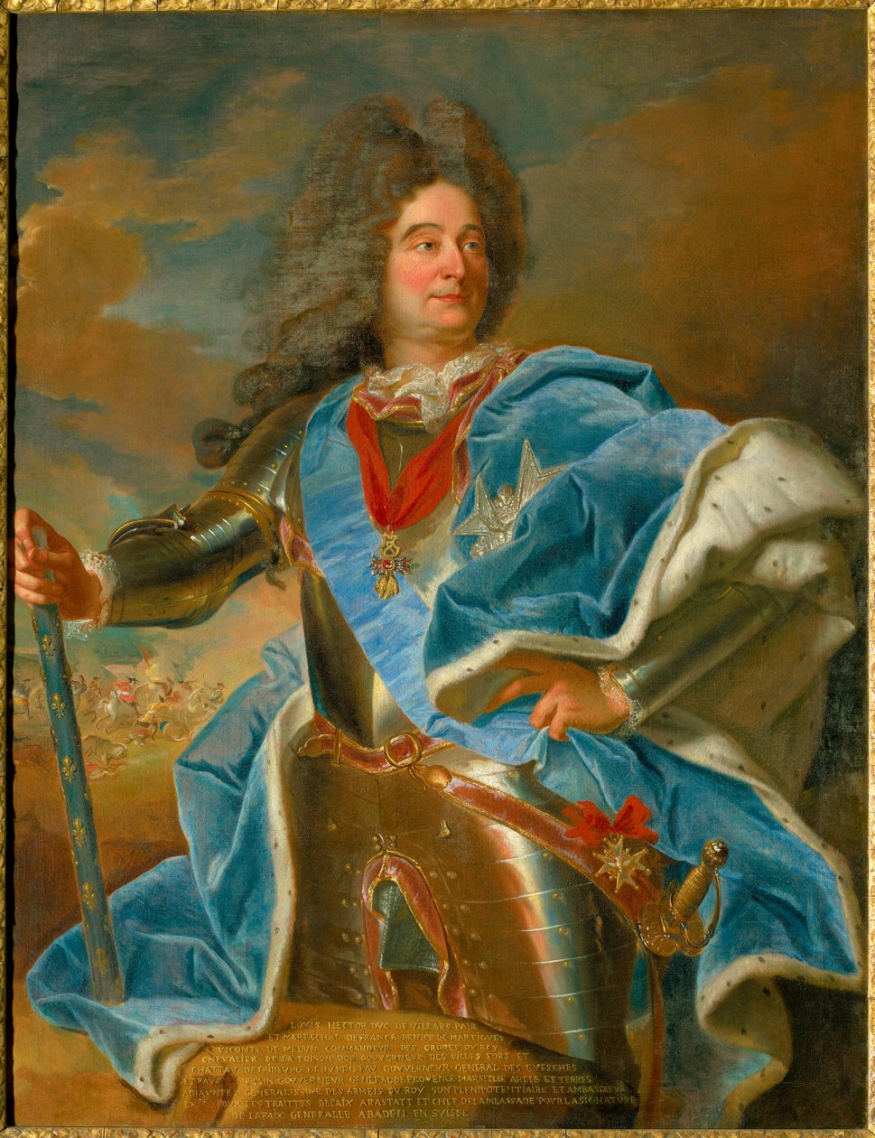 Portræt af marechal af Villars (1653-1734) selv af Frankrig Maleri af Hyacinthe Rigaud (1659-1743) Chateau de Vaux le Viscount fra det 18. århundrede. af Hyacinthe Francois Rigaud