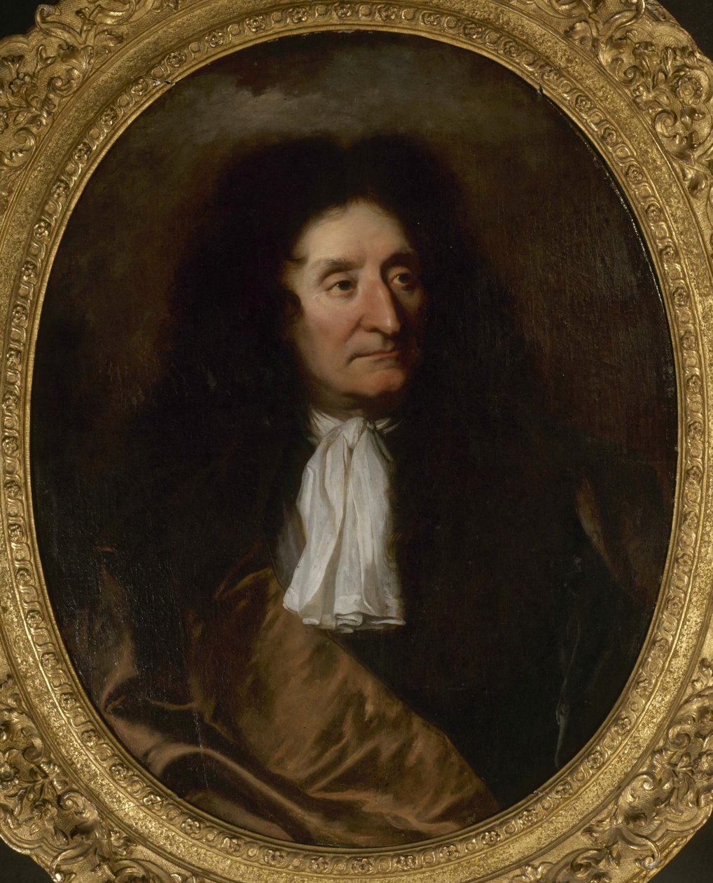 Portræt af Jean de La Fontaine 1621-1695, ca. 1680. af Hyacinthe François Honoré Rigaud
