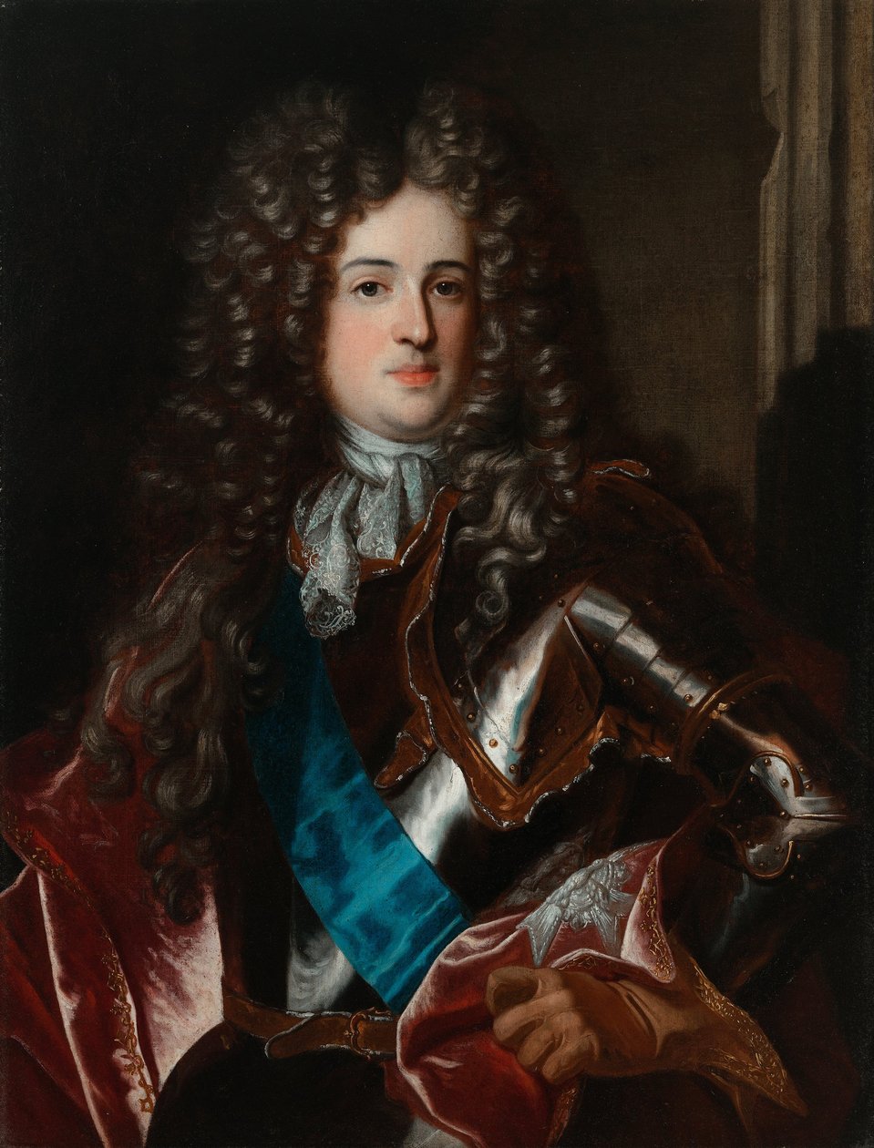 Portræt af Aleksander Benedykt Stanisław Sobieski 1677-1714 af Hyacinthe François Honoré Rigaud Circle of