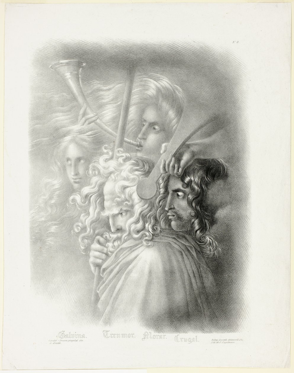 Galvina, fra samling af studiehoveder af Hyacinthe Louis Aubry Lecomte