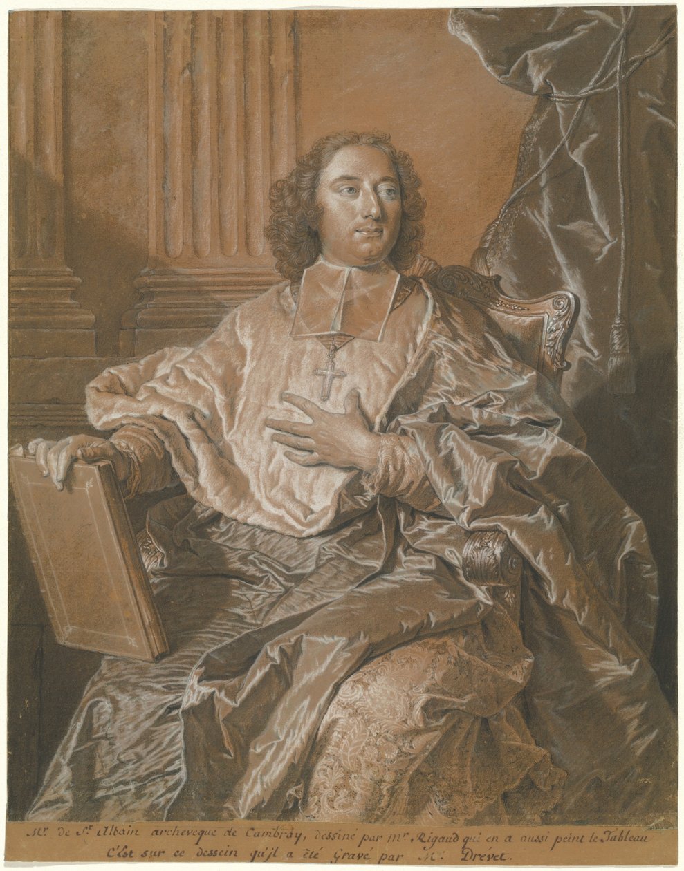 Monseigneur Charles de Saint-Albin, ærkebiskop af Cambrai af Hyacinthe Rigaud