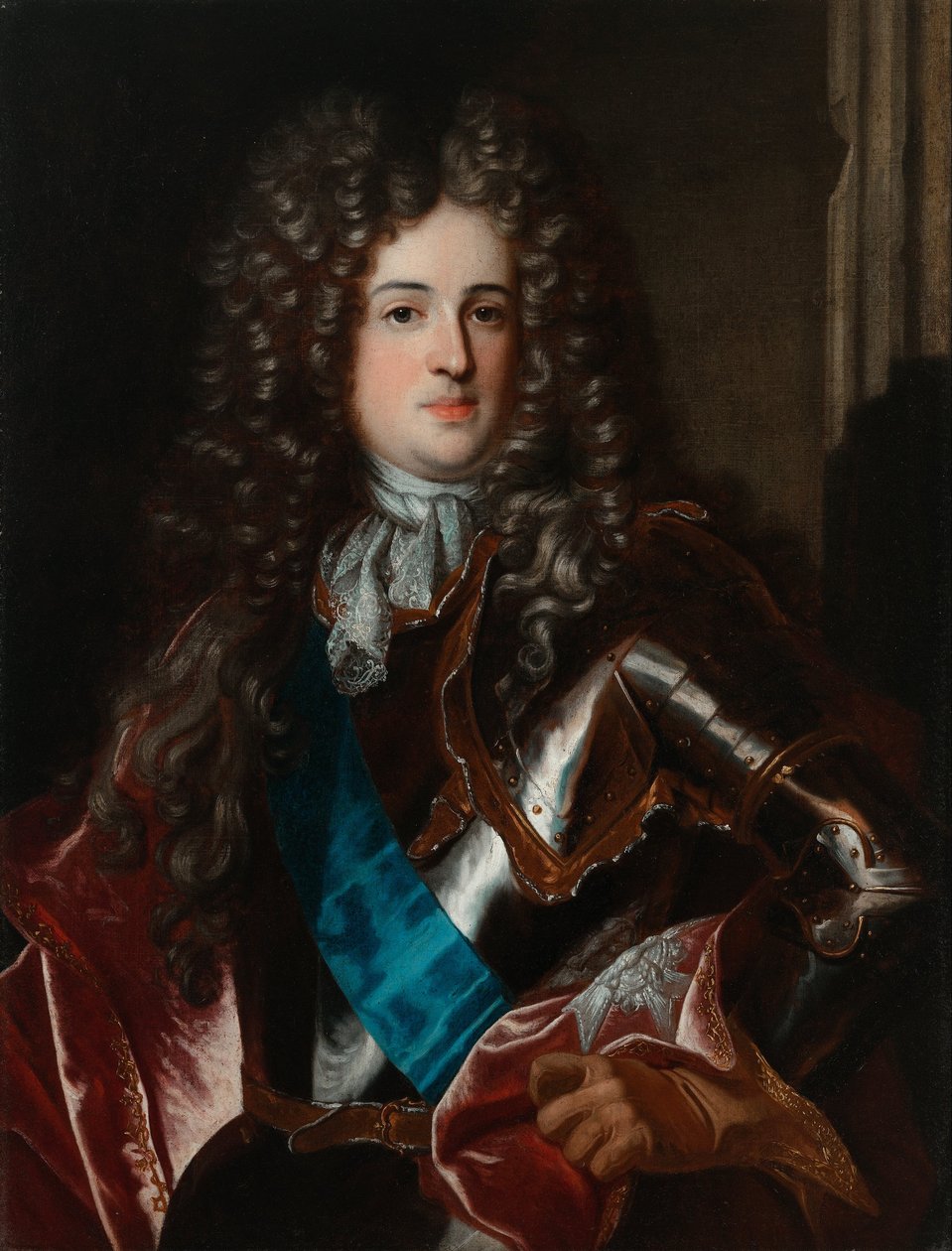 Portræt af Aleksander Benedykt Sobieski af Hyacinthe Francois Rigaud