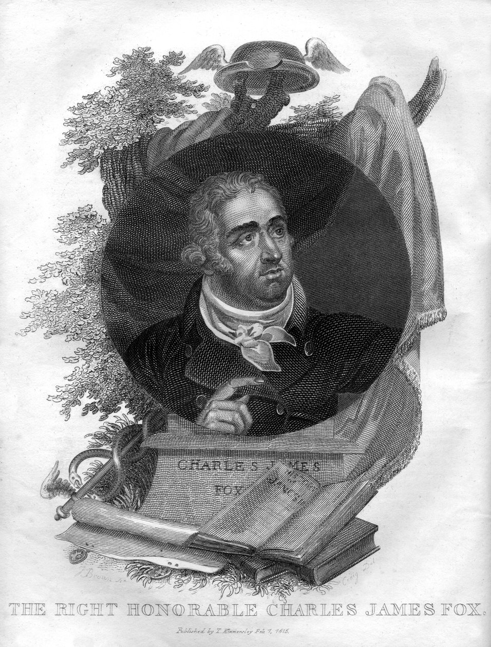 The Right Honourable Charles James Fox 1749-1806, 1816. af I. Brown