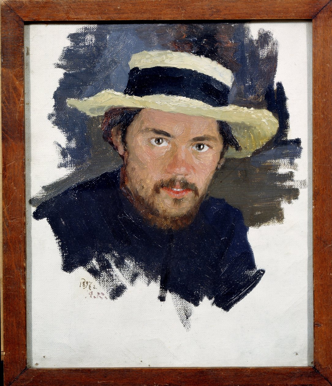 Selvportræt (Selvportræt). Maleri af Jakov Jakovlevich Kalinichenko (1869-1938), olie på lærred af Iakov Kalinichenko