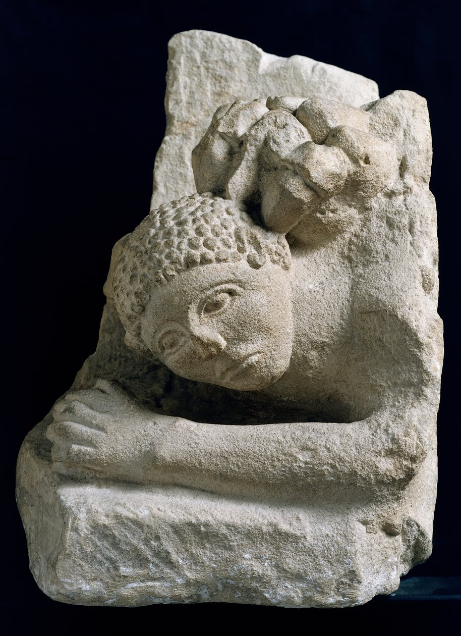 Mand angrebet af en løve, Fragment fra Osuna (Urso), Spanien af Iberian School