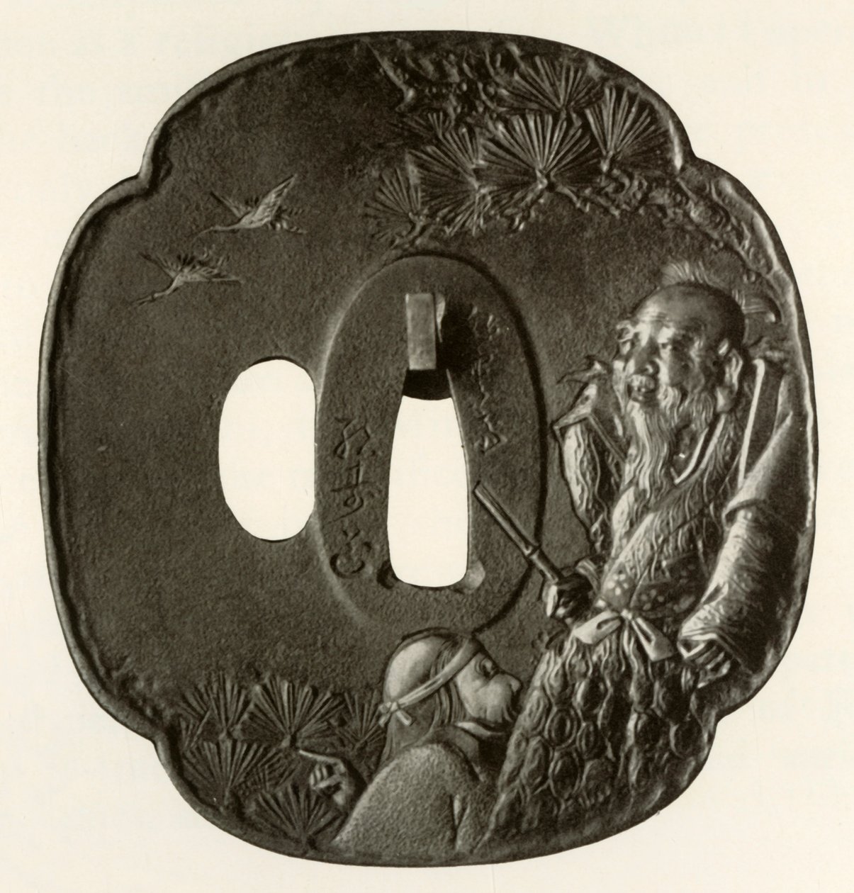 Det gamle par Takasago, c1800-1820, 1910. af Ichijosai Hirotoshi