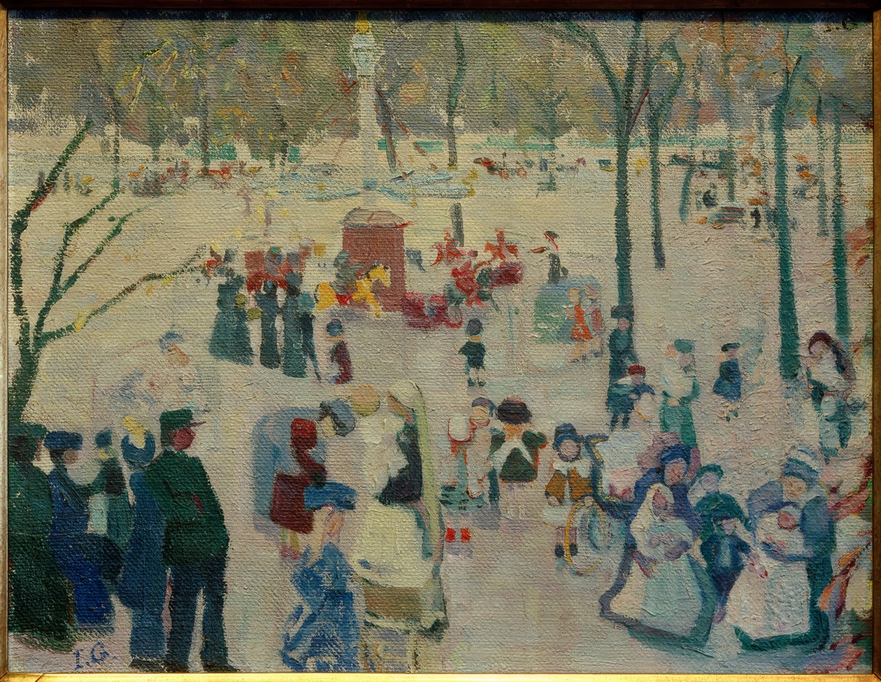 Legeplads i Jardin du Luxembourg af Ida Gerhardi